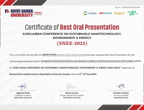 PhD Student Sachin Pundir Wins Best Oral Presentation Award at SNE2-2025