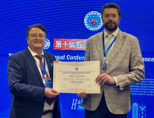 Prof. Galusek represented Trenčín at CICC-14 in Haikou, China