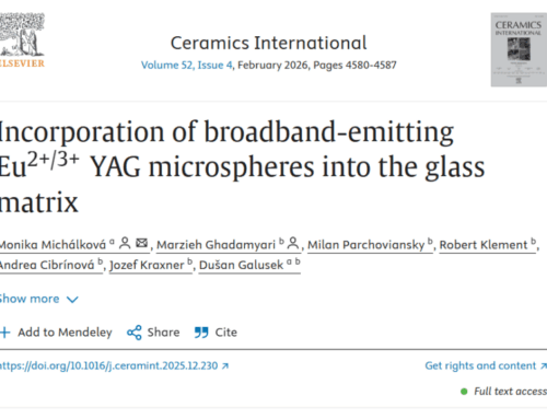 New Scientific Publication from FunGlass Researchers in Ceramics International