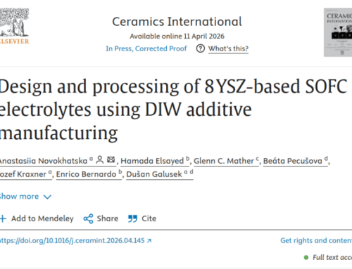 New Research Publication in Ceramics International
