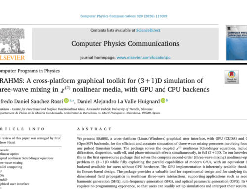FunGlass Researcher Contributes to New Simulation Tool for Nonlinear Optics